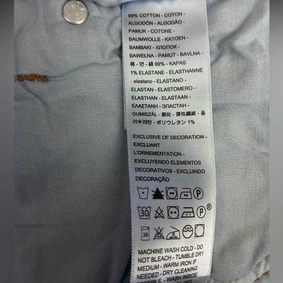 LEVI'S WOMEN'S ORIGINAL 501 HIGH RISE DARK BLUE JEAN SHORT 23 - Picture 11 of 16